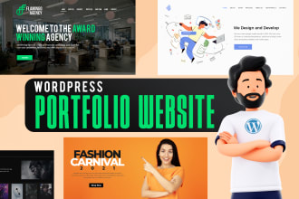 build creative and trendy wordpress portfolio website