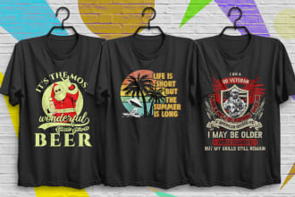 do trendy graphic t shirt design