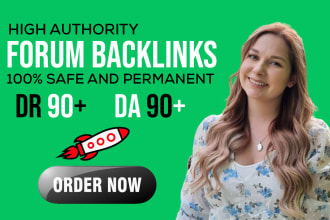 do forum posting backlinks on high da DR forums