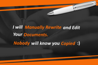 do rewritting articles etc