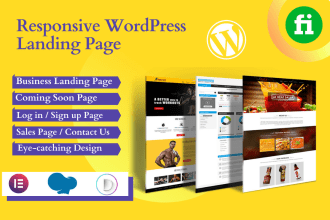 create attractive wordpress landing page