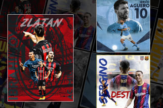 design any sports poster design, wallpapers, banners
