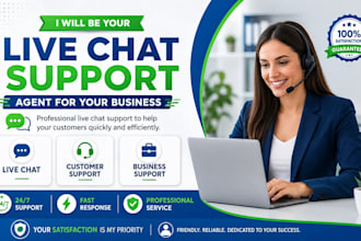 be your live chat support agent for your business