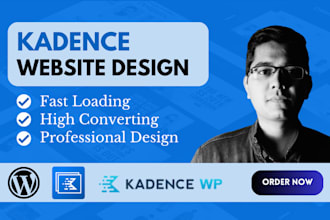 design a wordpress website with kadence gutenberg blocks