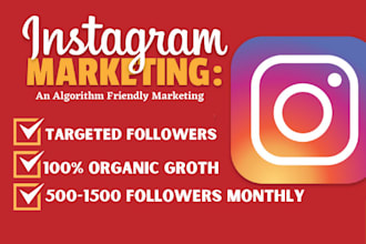 do instagram promotion or marketing for organic growth