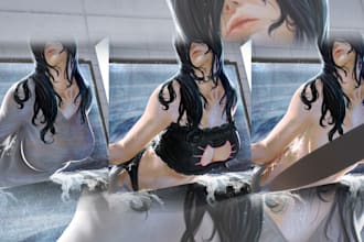 draw 3 type nsfw illustration for you