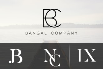 design monogram and initials letter logo