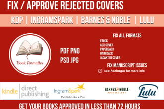 fix book cover resize book cover edit book cover for kdp ingram lulu bn