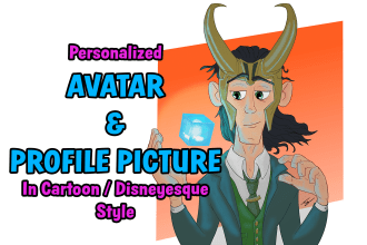 draw custom cartoon caricature as  avatar or profile picture