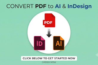 convert pdf file to an indesign or illustrator file