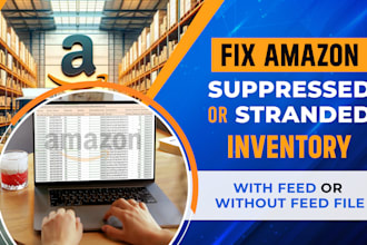 fix amazon suppressed listing or fba stranded inventory