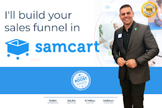 build your sales funnel in samcart