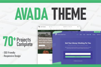 design a modern, mobile responsive website using avada theme