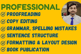 do proofread, edit and format your book, ebooks and journals