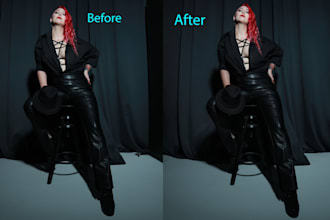 do  fashion model and busness headshot retouch