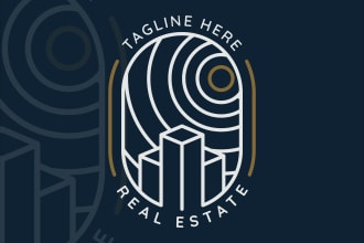 design simple line art logo