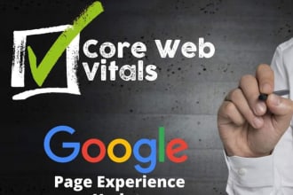 optimize core web vitals to speed up website and SEO
