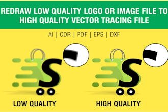 redraw image to vector tracing