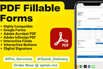 create interactive fillable PDF forms using adobe acrobat