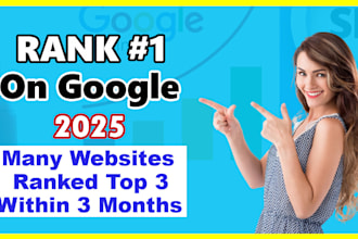 do full SEO service till you get top ranking for a month