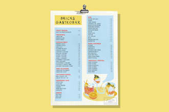 design menu with my special drawings