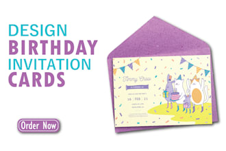 design birthday invitation cards