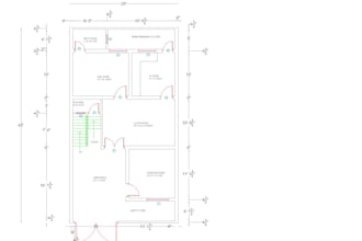 create a 2d house plan with elevation and section in autocad