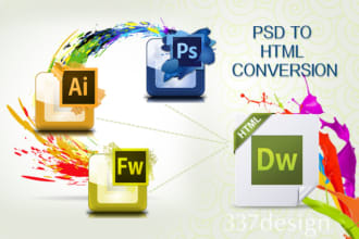 convert PSD to html, worpress or reactjs components