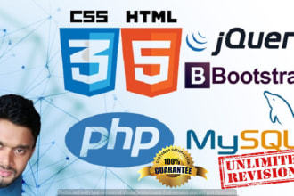 do php mysql javascript css html web apps professionally
