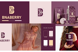do modern feminine logo social media kit branding kit brand style guide identity