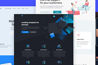 design wordpress landing page with elementor
