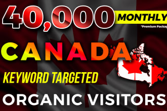 deliver real canada keyword targeted website traffic