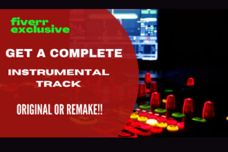 make or remake the  complete instrumental backing track of any song and genre