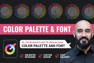 create a custom color palette and font