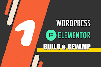 create a full wordpress website with elementor pro