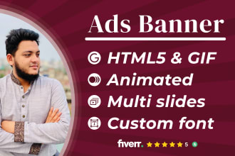 design animated GIF or HTML5 google ads banner