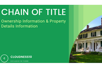 provide the title of chain or chain of title