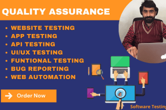 qa your website or app with manual and automated testing