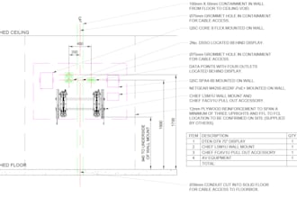 offer cad drafting services for commercial av projects