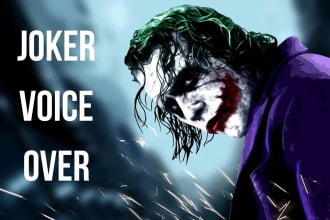 record the dark knight joker voice over