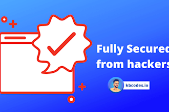 create secured PHP with mysql website or web app