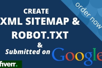 create an XML sitemap and robots txt and submit it to google