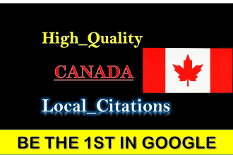 do 200 canada local citations and directory submission