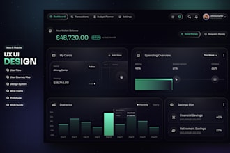 design figma UX UI for you dashboard, website or mobile app