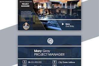 create a promotional eddm postcard, poster, flyer design