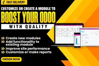 customize or create a module to boost your odoo with quality