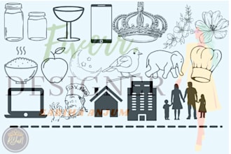 create trendy icons for you