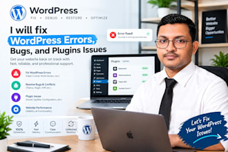 fix wordpress errors, bugs, and plugins issues