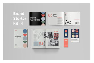 premium brand style guide, brand guideline identity, branding book manual