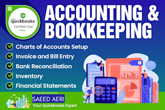 do bookkeeping in quickbooks online complete setup and reconciliation